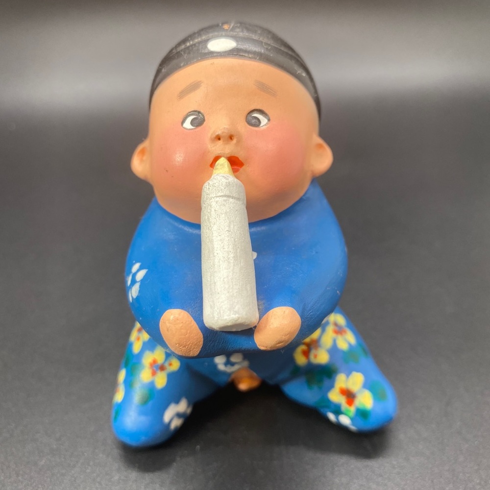 Vintage Hand Painted Clay Figurine‎ #203